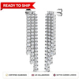 Lab grown diamond earring