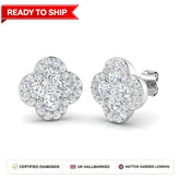 Lab grown diamond earring