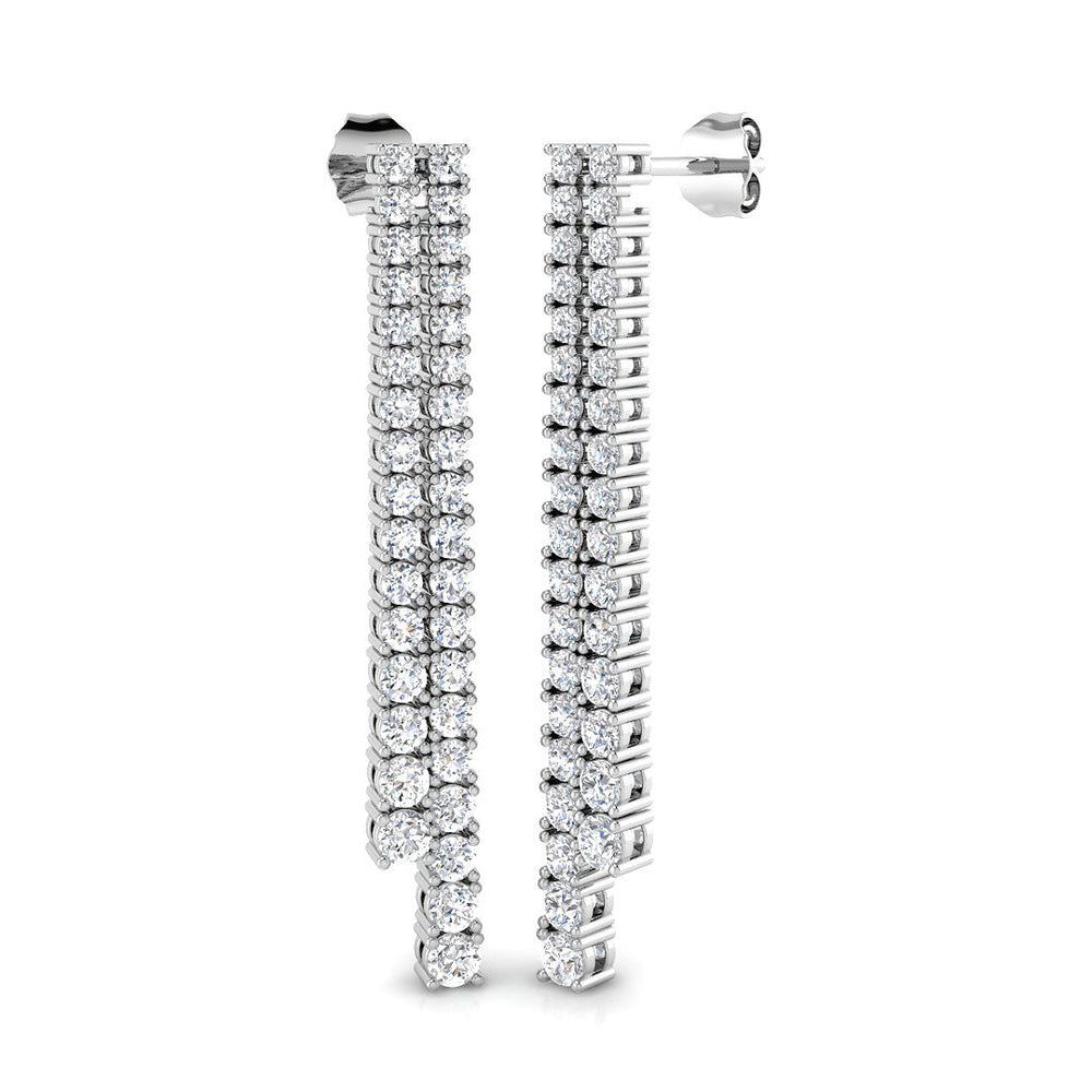 Worn with Pride Diamond Earring 2 ct Platinum, 9ct, 18ct White, Yellow & Rose Gold | Handcrafted Fine Jewellery-2