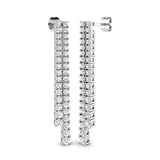 Worn with Pride Diamond Earring 2 ct Platinum, 9ct, 18ct White, Yellow & Rose Gold | Handcrafted Fine Jewellery-2