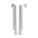 "Erjwy Elegant Gold Drop & Trilogy Diamond Earrings | 2ct to 8ct Luxury"