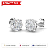 Lab grown diamond earring