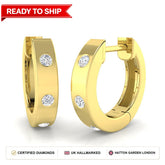 Lab grown diamond earring
