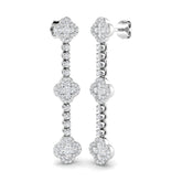 "Entby Gold Clover Diamond Earrings | 1.25ct to 1.75ct Luxury Jewelry"