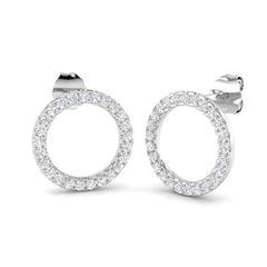 0.39ct Natural Diamond Round Cut Stud Earrings in 9K Yellow Gold or White Gold