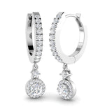 Erkly Gold Drop & Trilogy Diamond Earrings - 0.5ct Luxury Jewelry