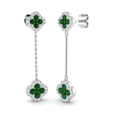 Erkpy Emerald Cut Diamond Earrings in Gold – Luxury Jewelry for Elegance