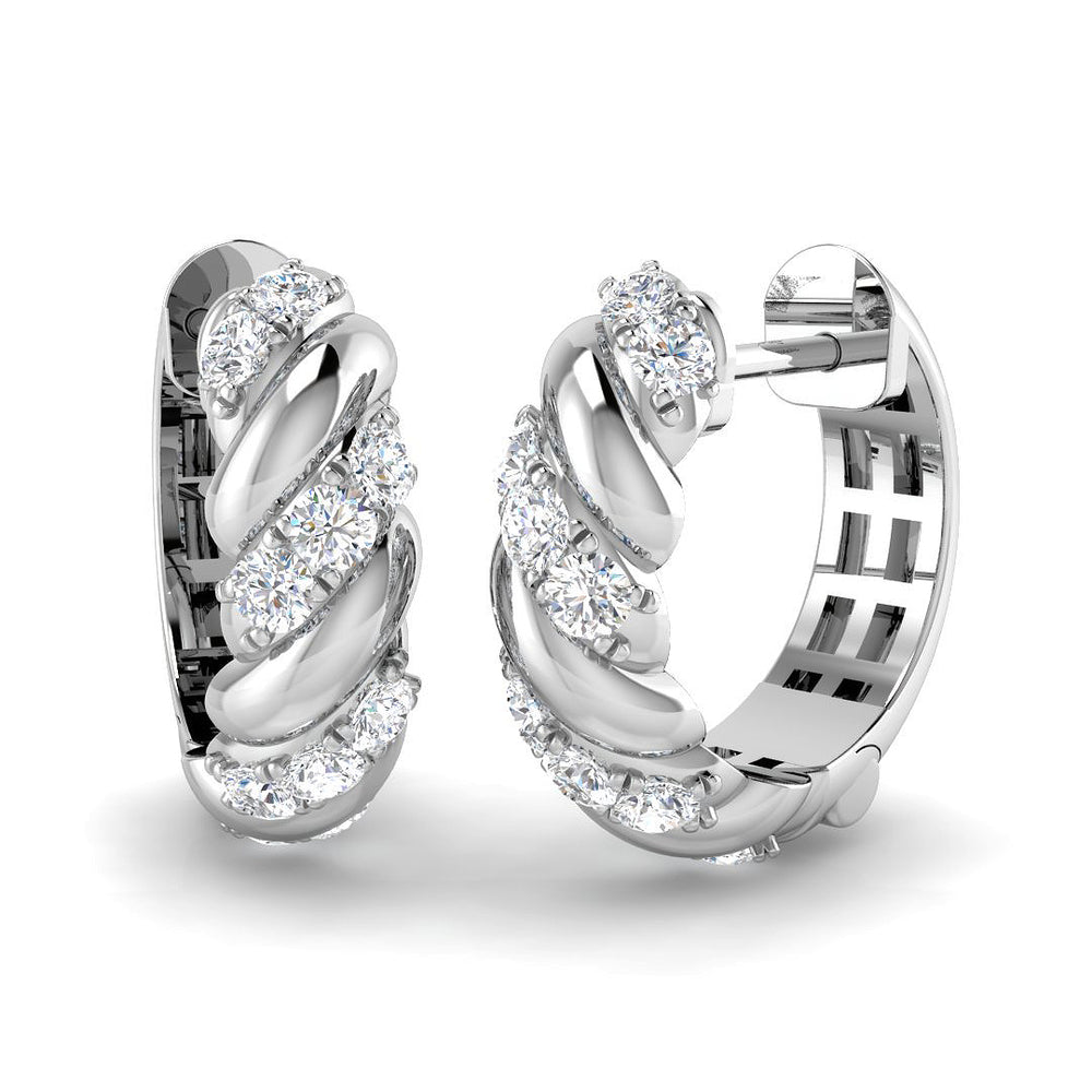 Hoop Earrings - Erkty 0.33ct Gold Pure Radiance