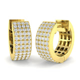 Hoop Earrings - Erkvy 0.5ct Gold Pure Radiance