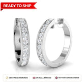 Lab grown diamond earring