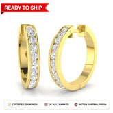 Lab grown diamond earring