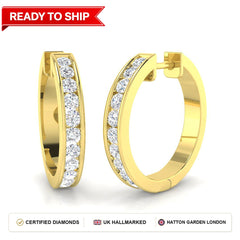 Lab grown diamond earring