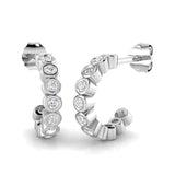 Hoop Earrings - Rain 0.5ct Gold Pure Elegance