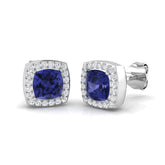 Elegant Pinky Tanzanite Diamond Earrings in Gold - 1.25ct to 3.5ct