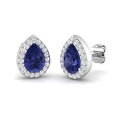 Eadie 1.5ct Gold Tanzanite Diamond Earrings - Luxury Jewelry Elegance