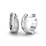 Hoop Earrings - Chase 0.1ct Gold Cosmic Luxury