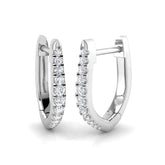 Hoop Earrings - Aloe 0.1ct Gold Pure Elegance