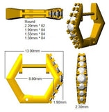 Natural & Lab-Grown Round Cut Diamond Geometric Hexagonal Design Hoop Earrings - 0.25 Carat