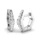 Hoop Earrings - Cloud 0.15ct Gold Minimalist Grace