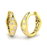 Hoop Earrings - Airy 0.2ct Gold Pure Elegance