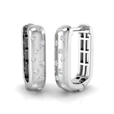 "Comet Gold Diamond Hoop Earrings - 0.25ct Luxury Jewelry"