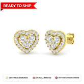 Lab grown diamond earring