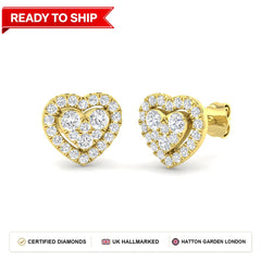 Lab grown diamond earring