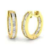 Hoop Earrings - Lumty 0.5ct Gold Pure Elegance