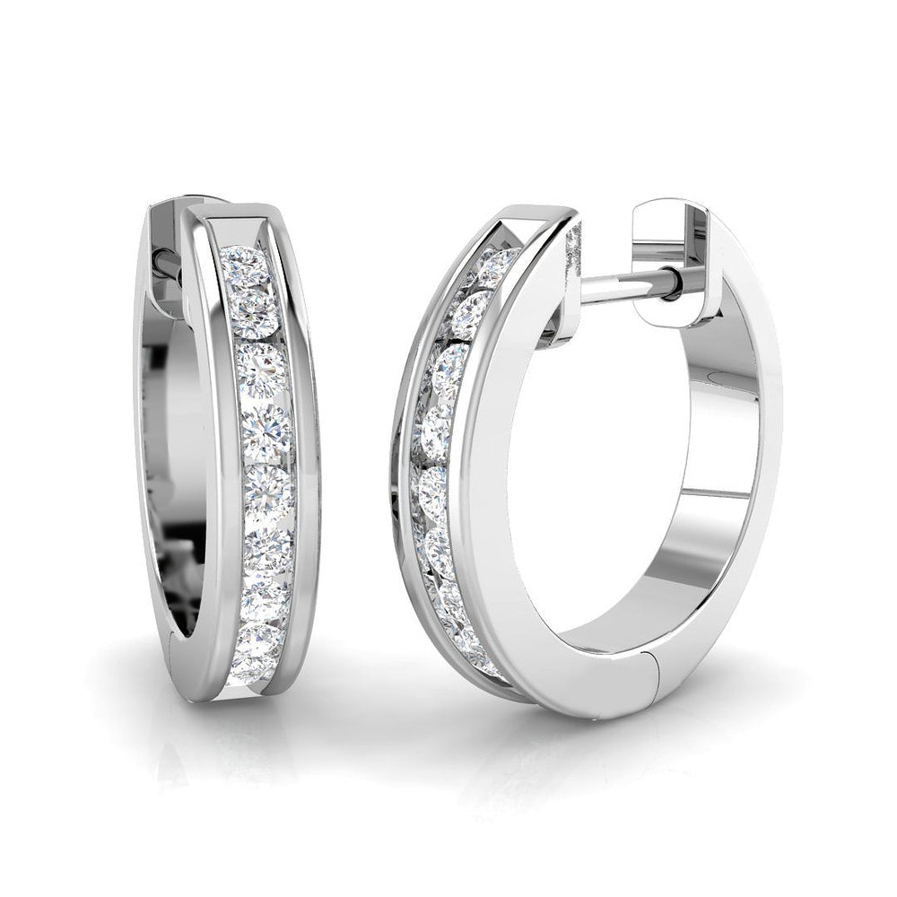 Hoop Earrings - Lumxy 0.25ct Gold Luxe Radiance
