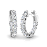 Hoop Earrings - Lungy 3ct Gold Statement Luxury