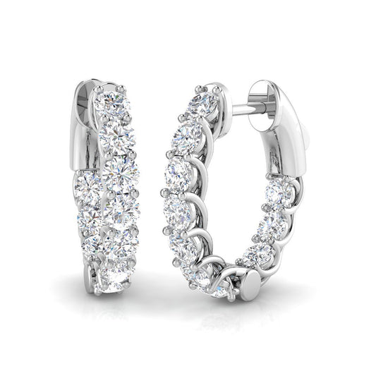 Hoop Earrings - Lungy 3ct Gold Statement Luxury