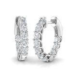 Hoop Earrings - Lungy 3ct Gold Statement Luxury