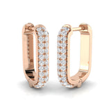 Hoop Earrings - Acorn 0.2ct Gold Pure Radiance