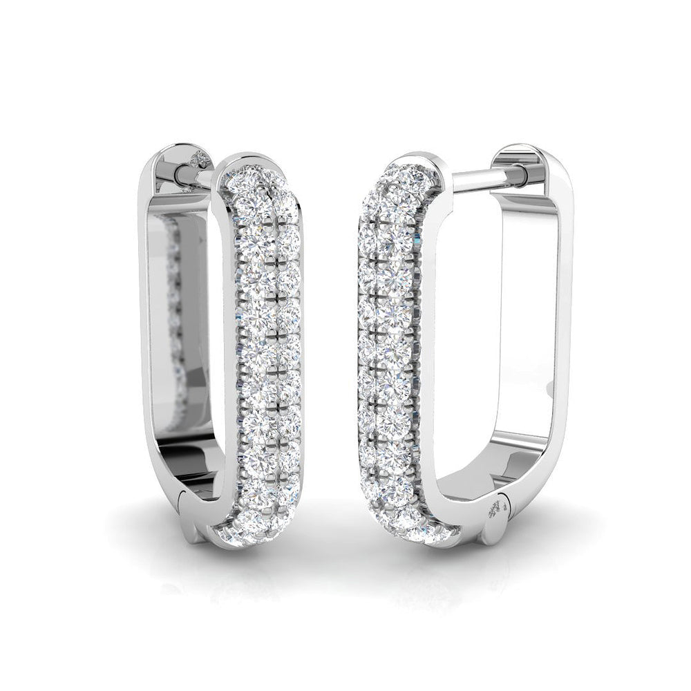 Hoop Earrings - Acorn 0.2ct Gold Pure Radiance