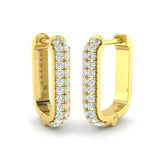Hoop Earrings - Acorn 0.2ct Gold Pure Radiance