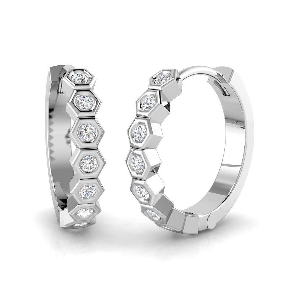 Hoop Earrings - Lunhy 0.2ct Gold Pure Splendor