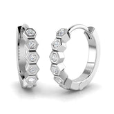 Hoop Earrings - Lunmy 0.1ct Gold Glamour