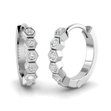 Hoop Earrings - Lunmy 0.1ct Gold Glamour