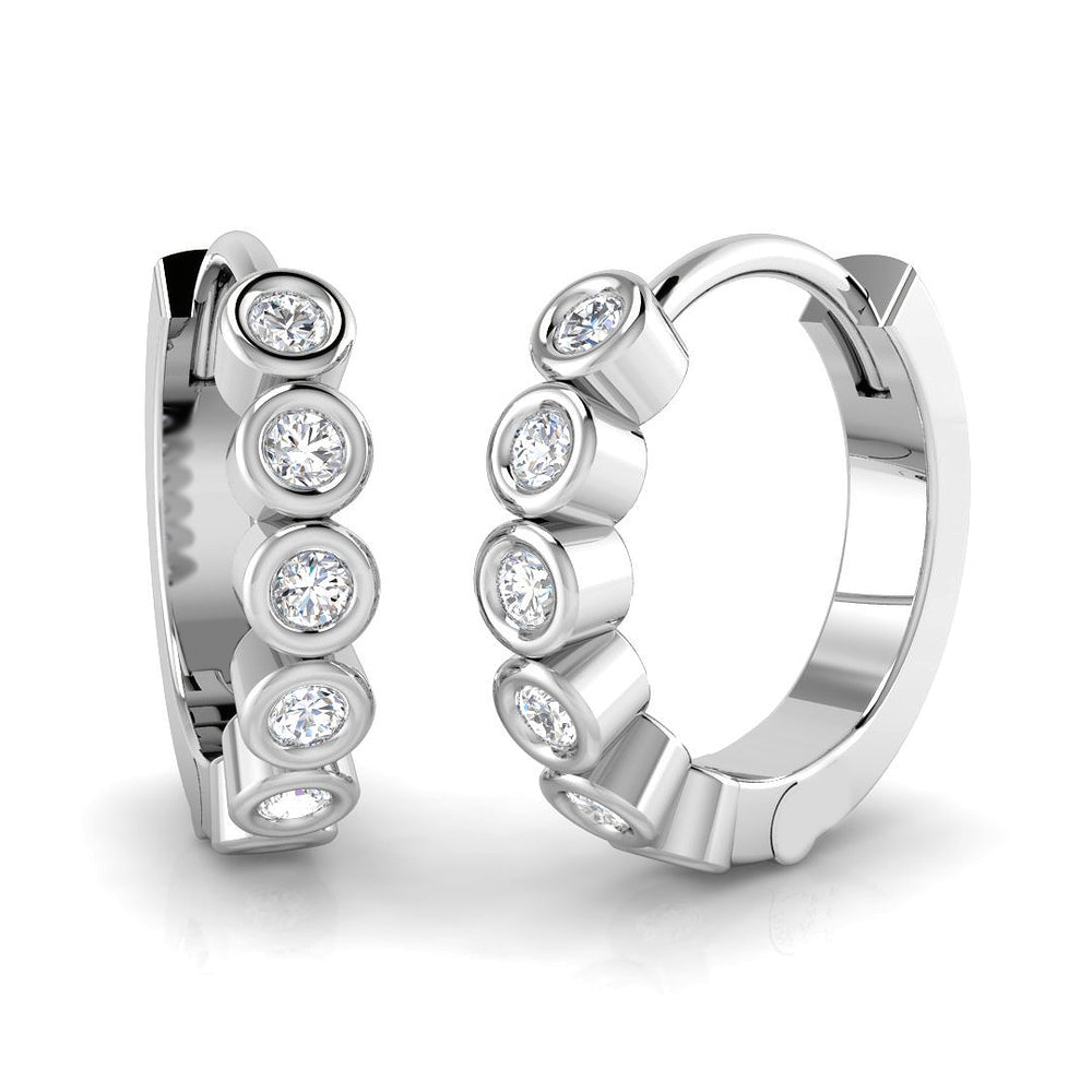 Hoop Earrings - Lunny 0.15ct Gold Minimalist Luxury