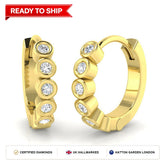 Lab grown diamond earring