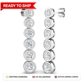 Lab grown diamond earring