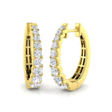 Hoop Earrings - Lumwy 1ct Classic Gold Luxury