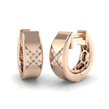 Hoop Earrings - Luvoy Elegant Luxury 0.5ct Gold
