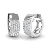 Hoop Earrings - Luvoy Elegant Luxury 0.5ct Gold