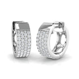 Hoop Earrings - Luvoy Elegant Luxury 0.5ct Gold