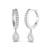 Elwyn Gold Drop & Trilogy Diamond Earrings - 0.5ct Luxury Jewelry