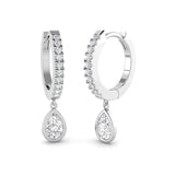 Elwyn Gold Drop & Trilogy Diamond Earrings - 0.5ct Luxury Jewelry