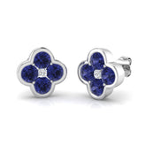 Gusty 2ct-3ct Gold Tanzanite Diamond Earrings - Luxury Elegance