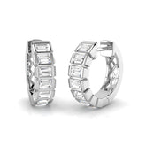 Hoop Earrings - Luxby 0.25ct Gold Elegant Accent