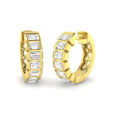 Hoop Earrings - Luxby 0.25ct Gold Elegant Accent